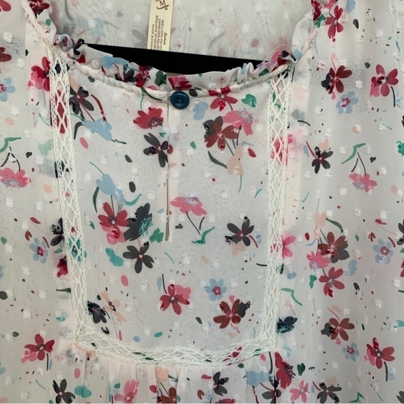 Matilda Jane Floral Flowy Top Size M - Picture 2 of 10
